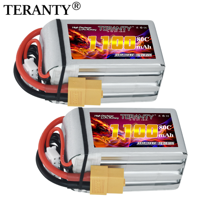 Drone Battery 4S - Bateria Lipo TERANTY 4S 1100mAh 80C/160C