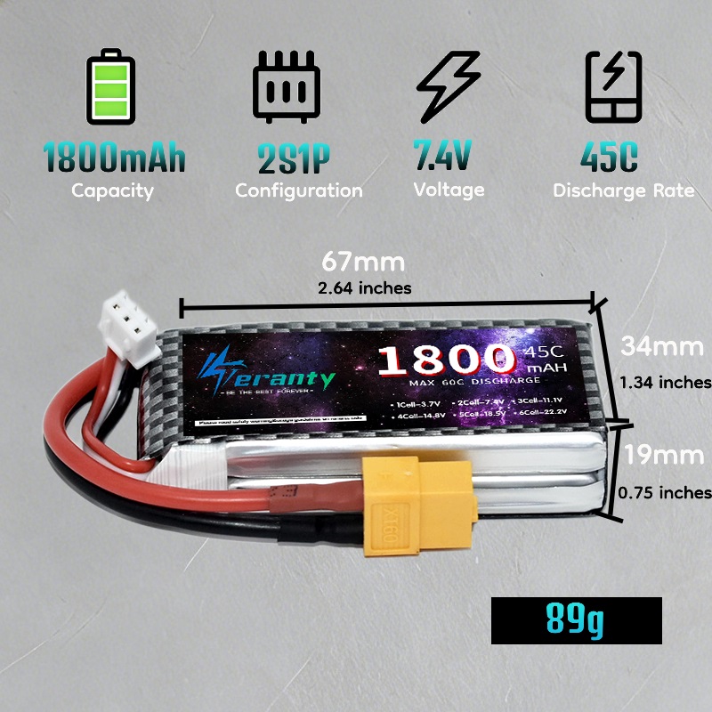Bateria Lipo TERANTY 2S 3S 4S  - Drone Battery 4S avaliação e preço
